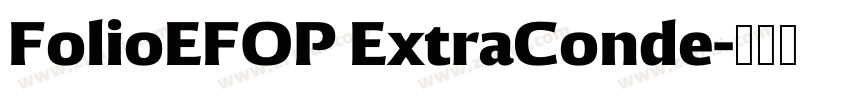 FolioEFOP ExtraConde字体转换